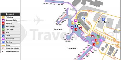 Dublin lufthavn parkeringsplads kort